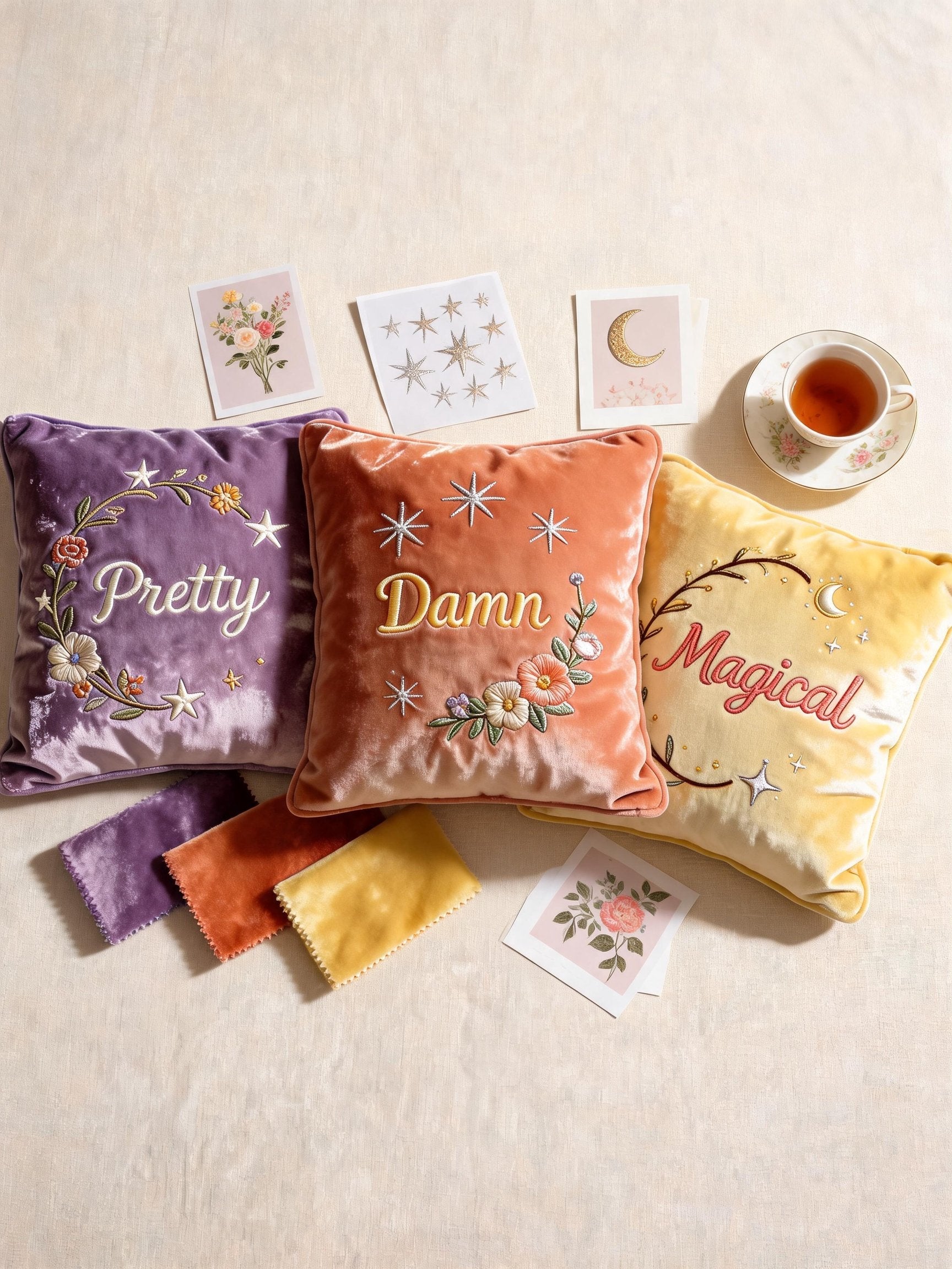 Pretty Throw Pillow Set