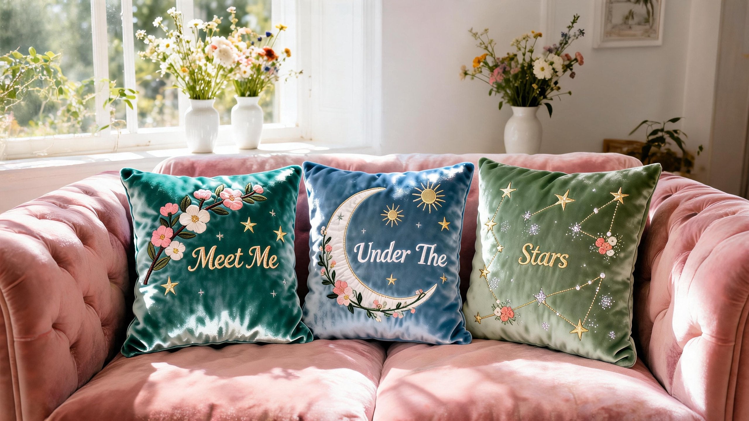 Stars Throw Pillow Set