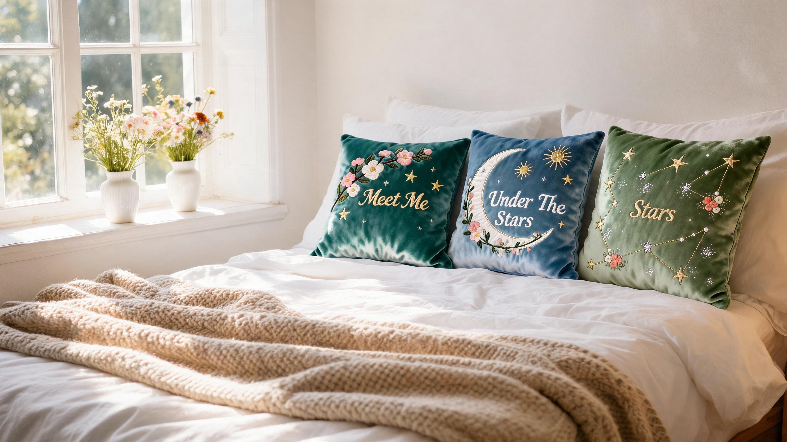 Stars Throw Pillow Set