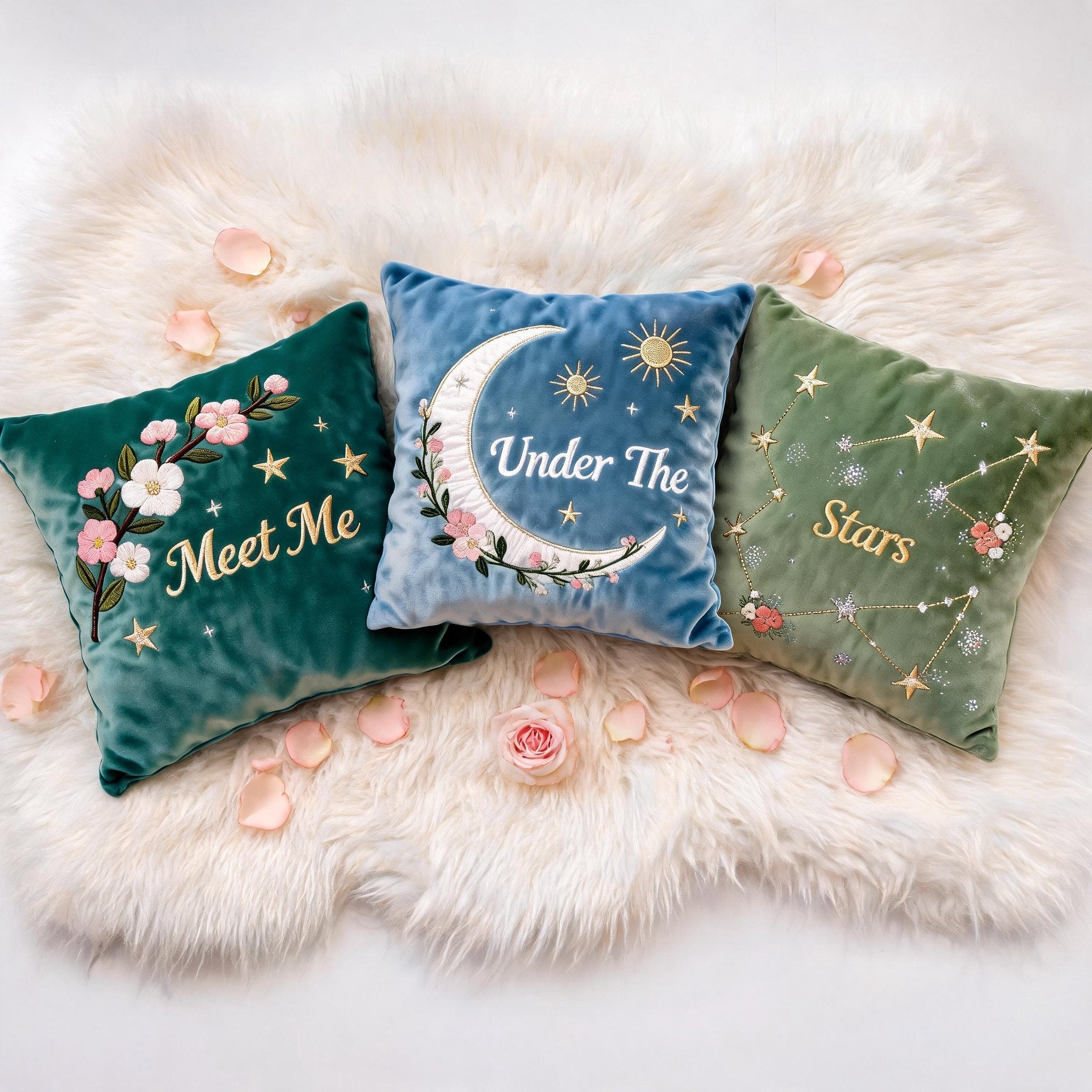 Stars Throw Pillow Set