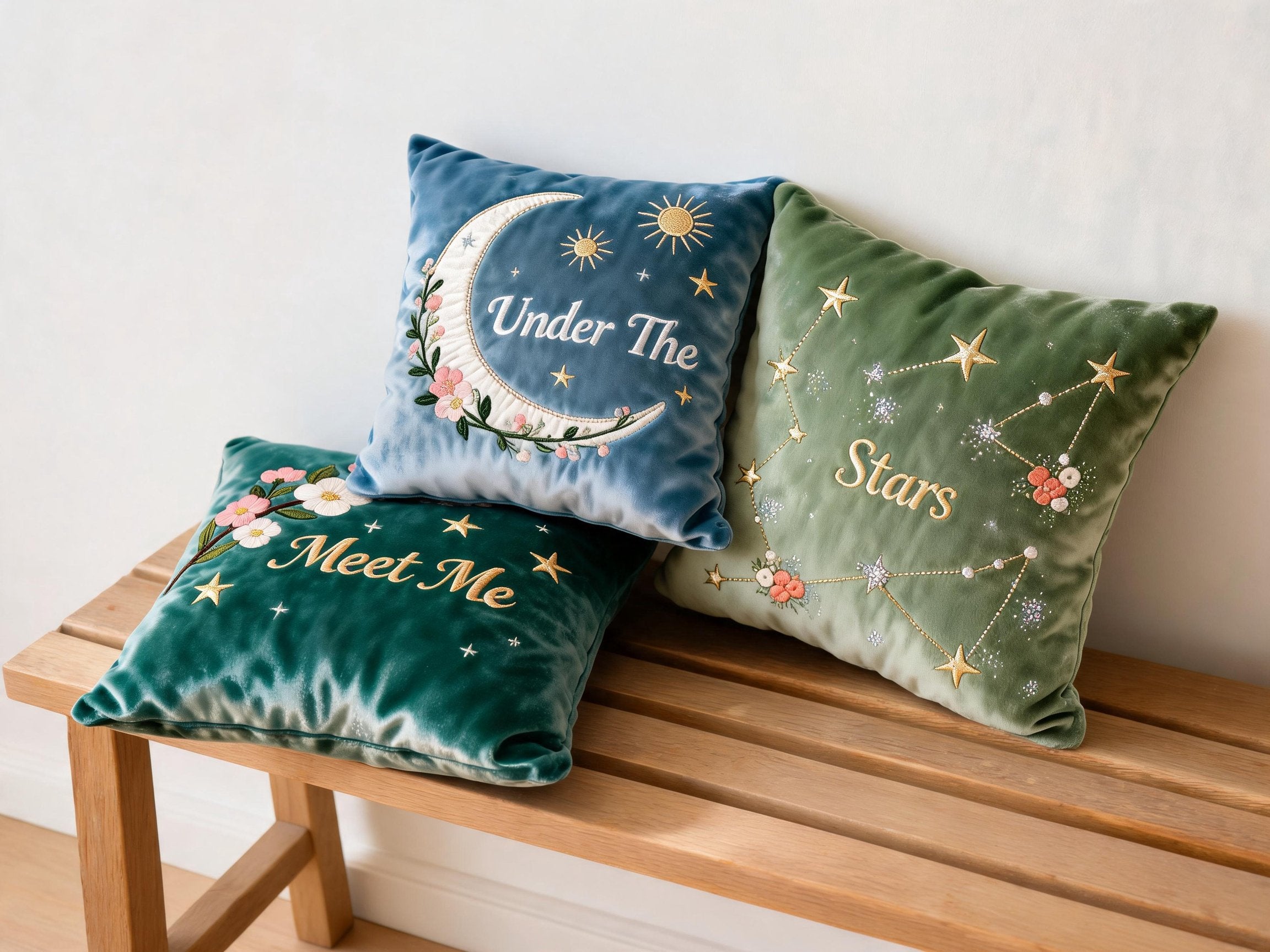 Stars Throw Pillow Set