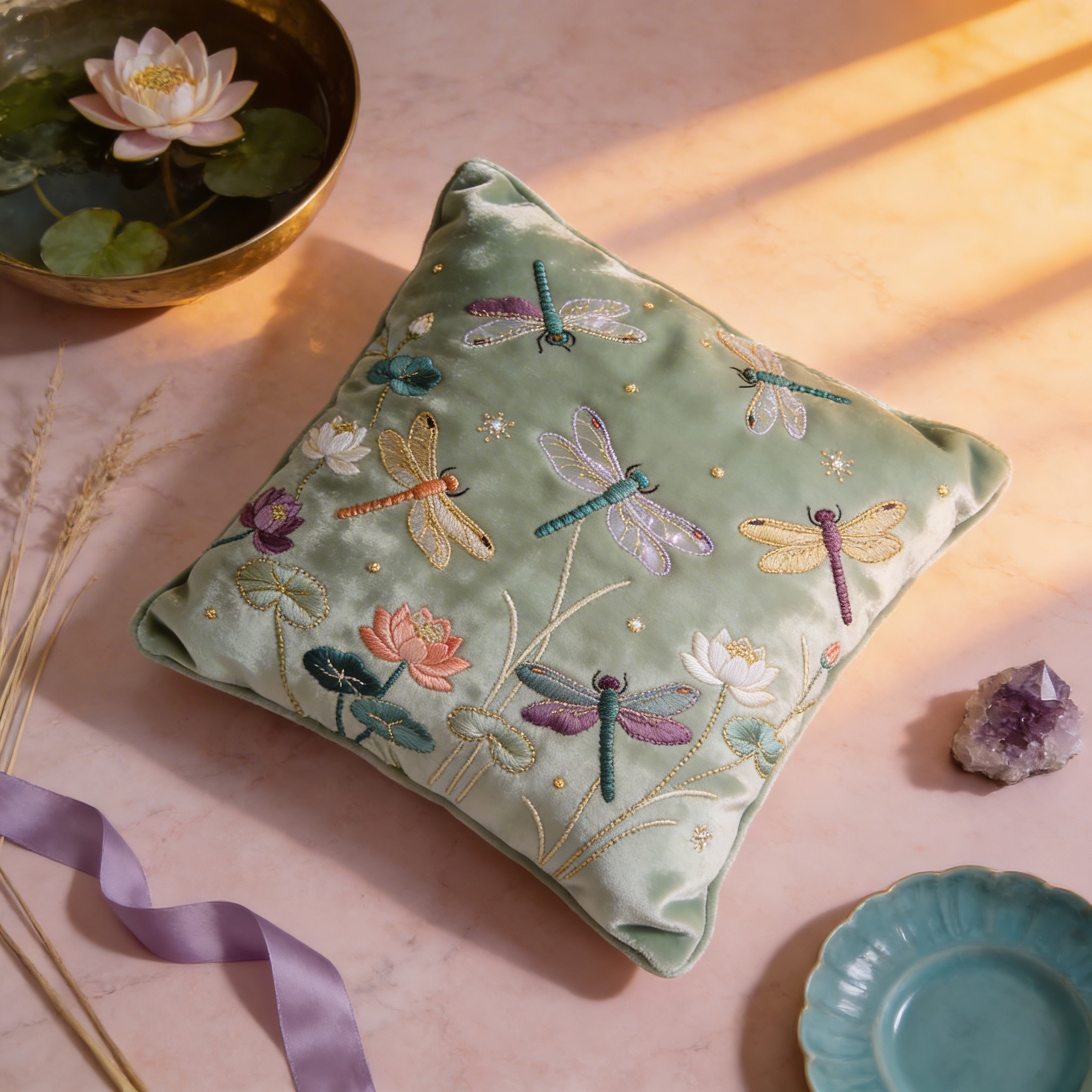 Dragonfly Throw Pillow