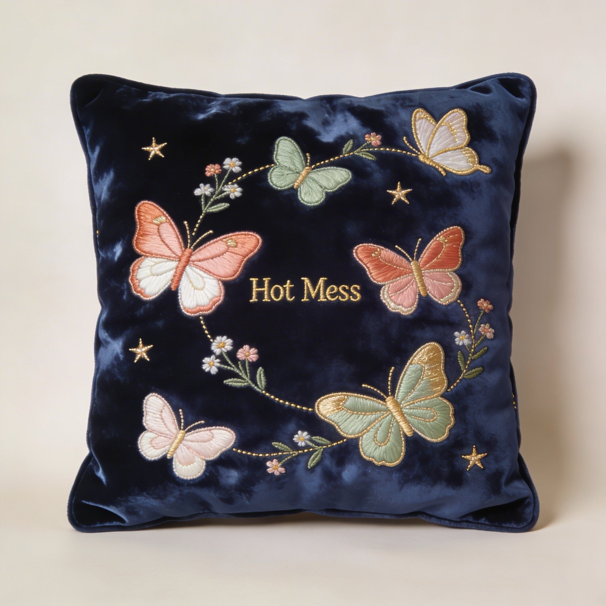 Hot Mess Throw Pillow