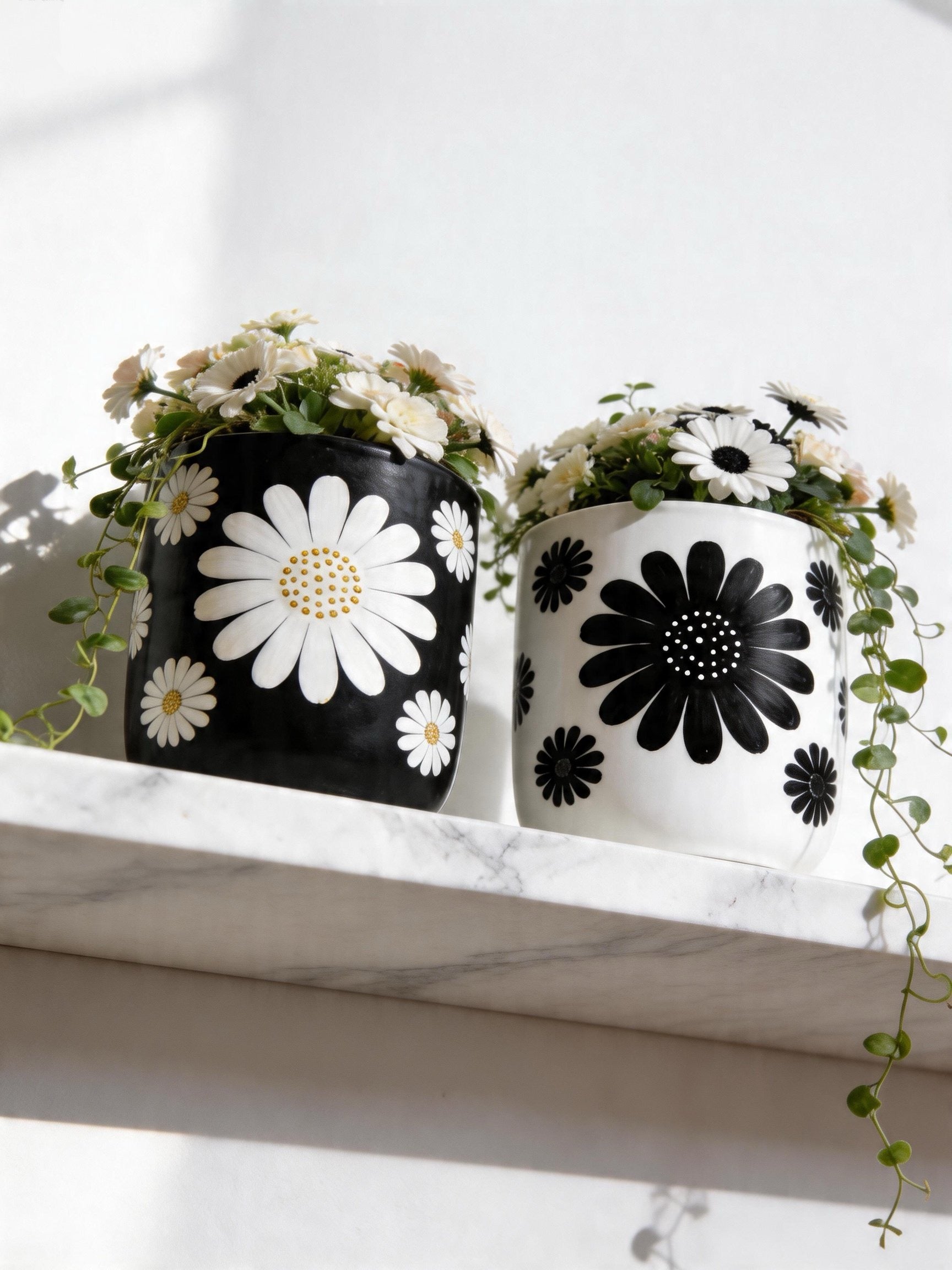 Mono Daisy Planter (Set of 2)