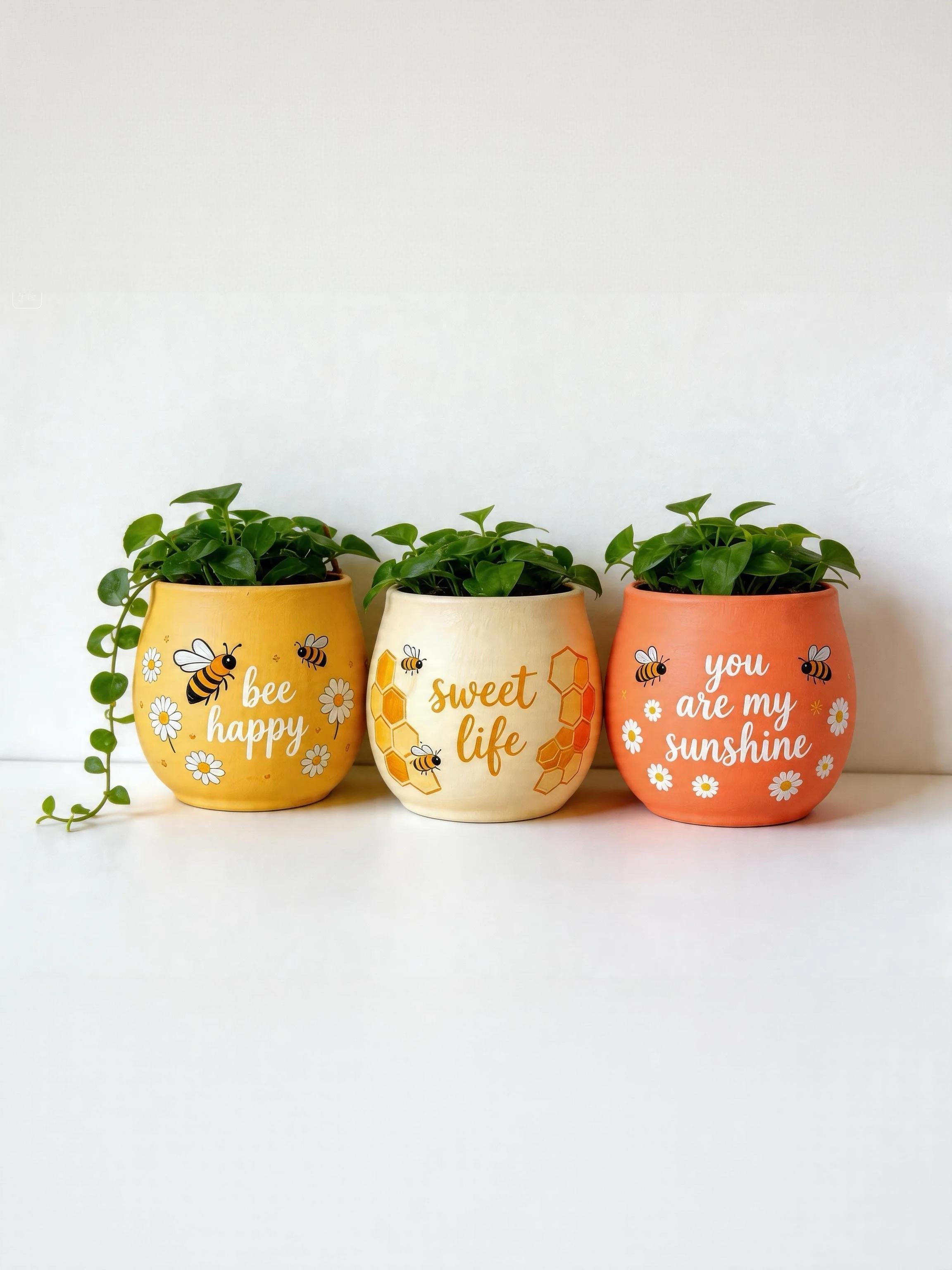 Bee Happy Planter (Set of 3)