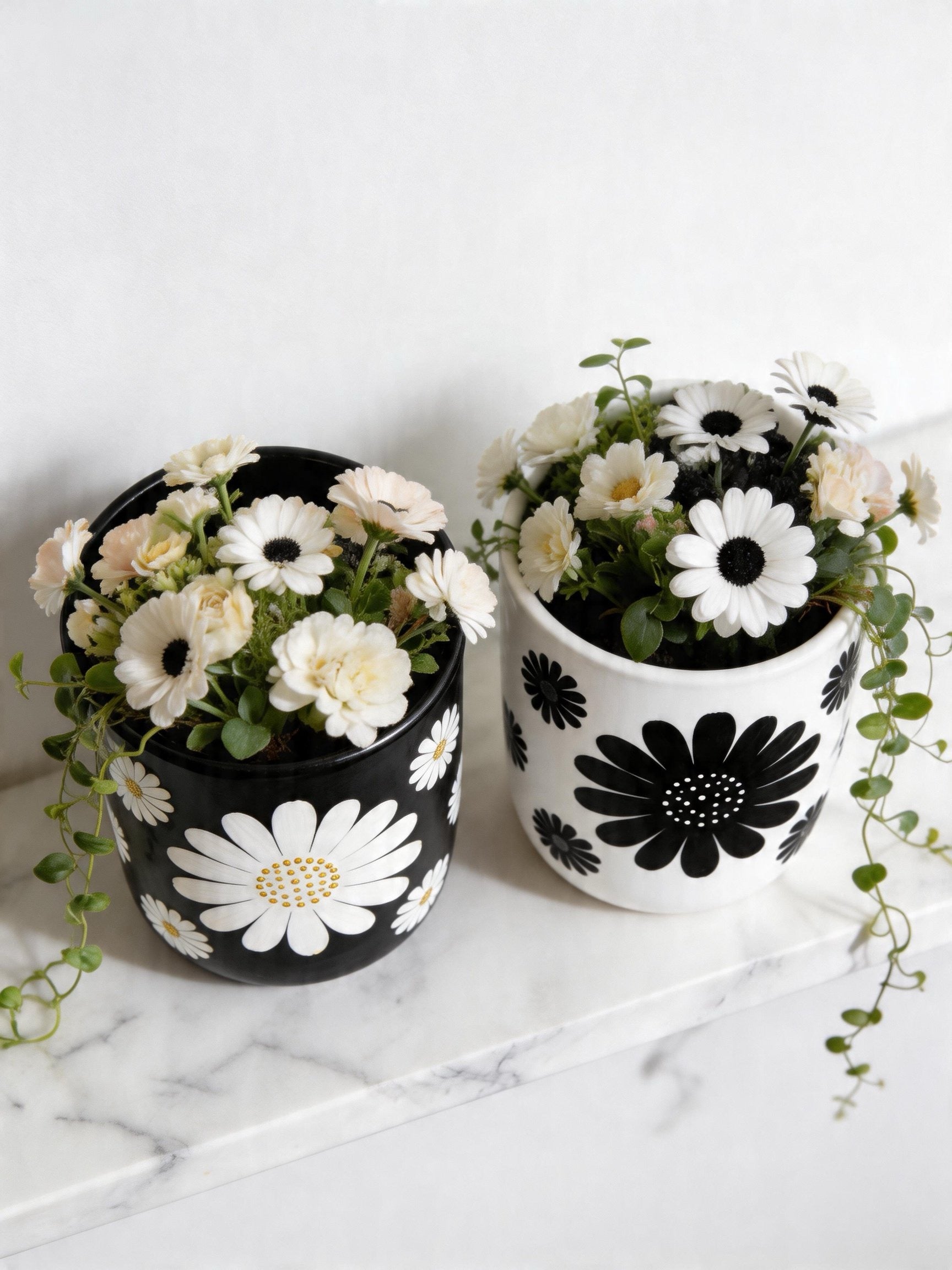 Mono Daisy Planter (Set of 2)