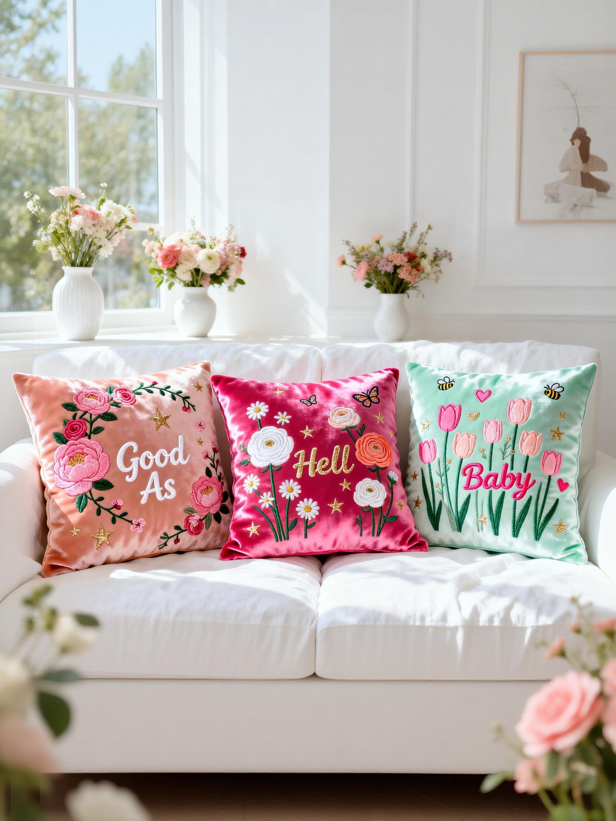 Good As Hell Baby Throw Pillow Set