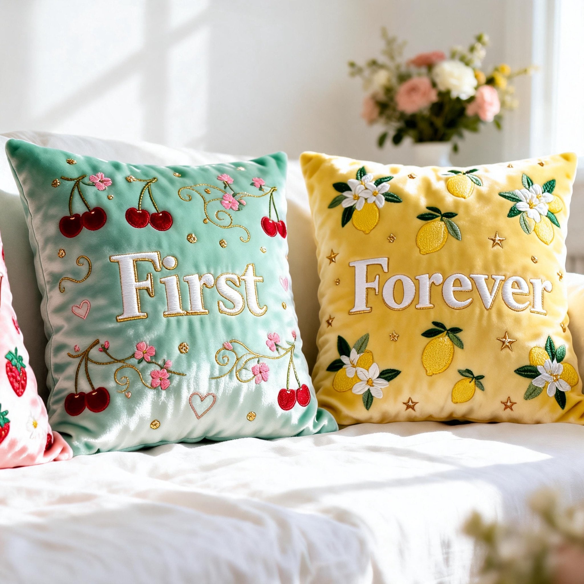 Family Forever Throw Pillow Set