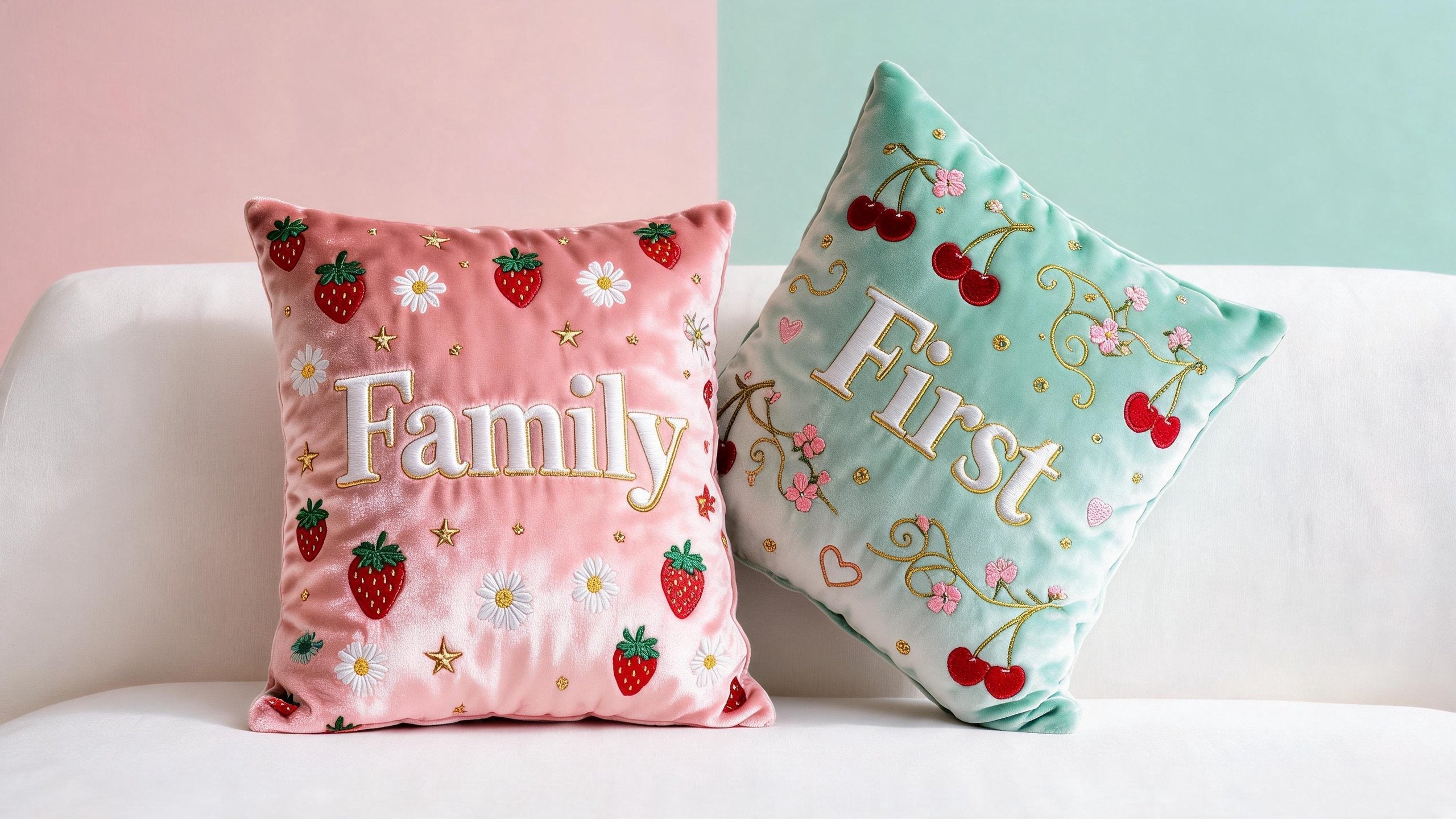 Family Forever Throw Pillow Set