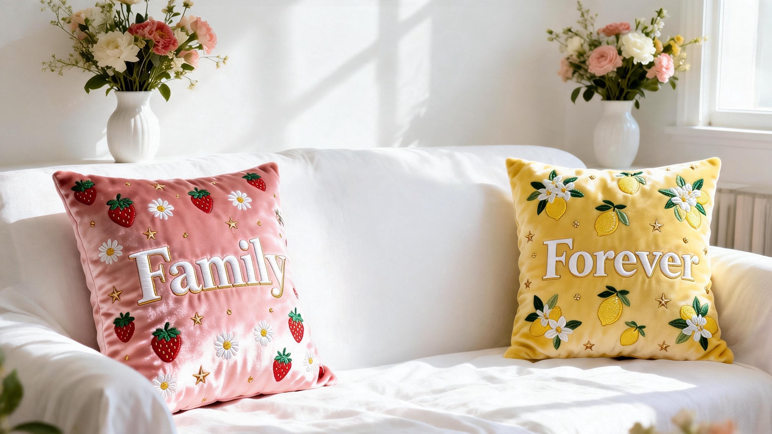 Family Forever Throw Pillow Set