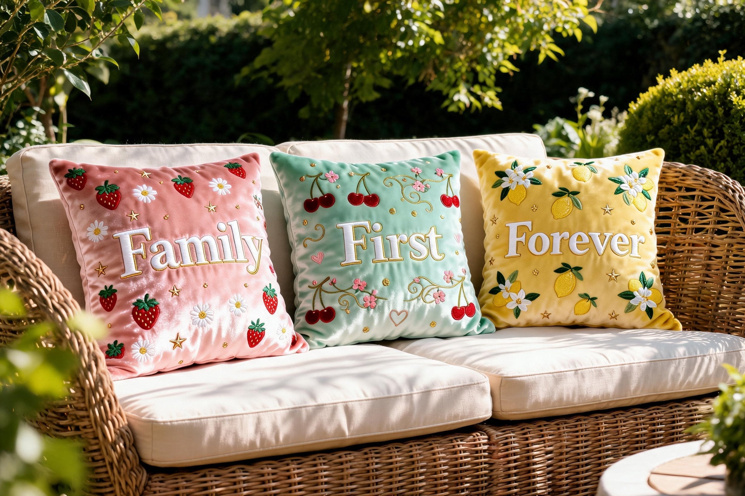 Family Forever Throw Pillow Set