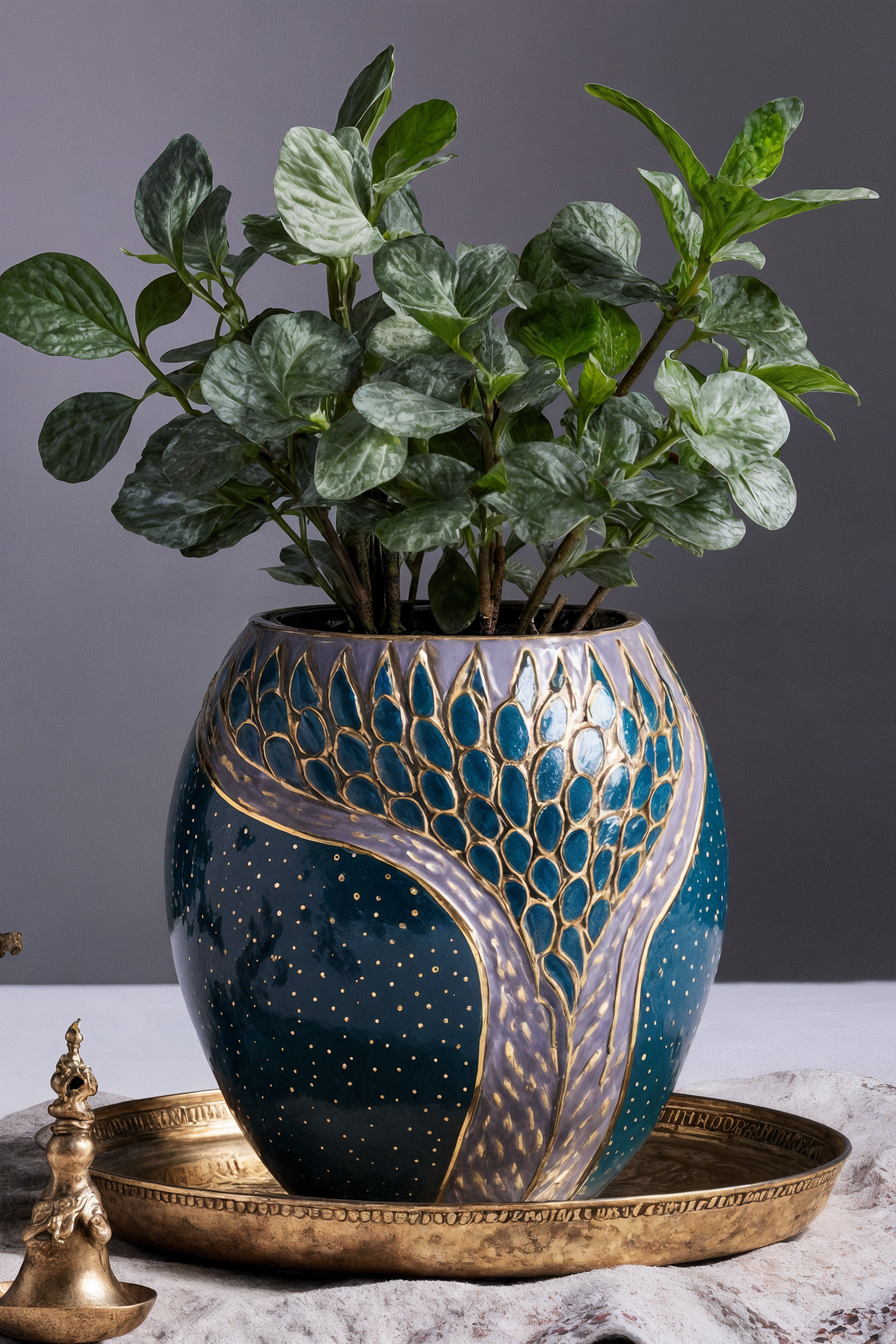 Royal Feather Planter
