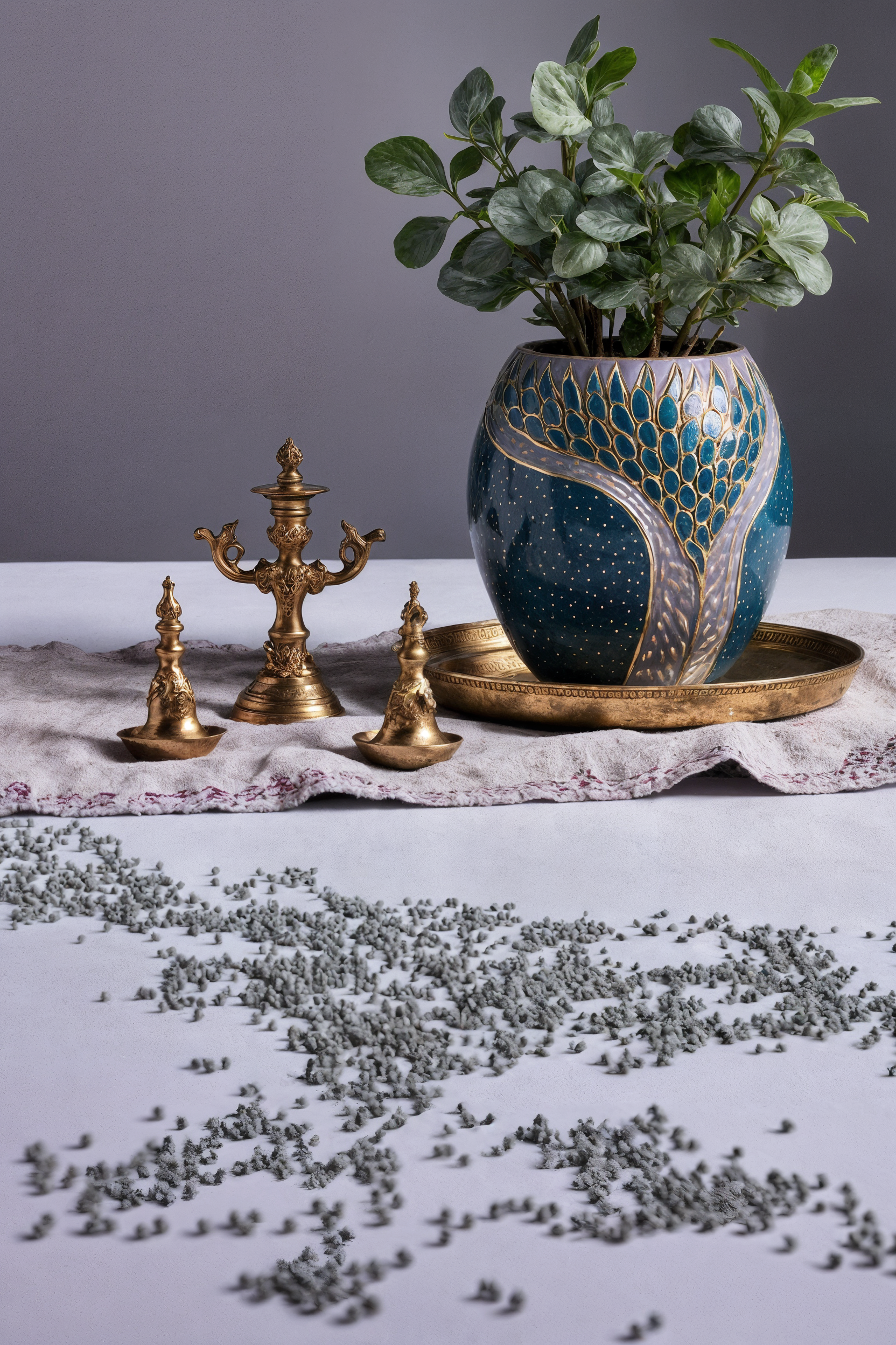 Royal Feather Planter
