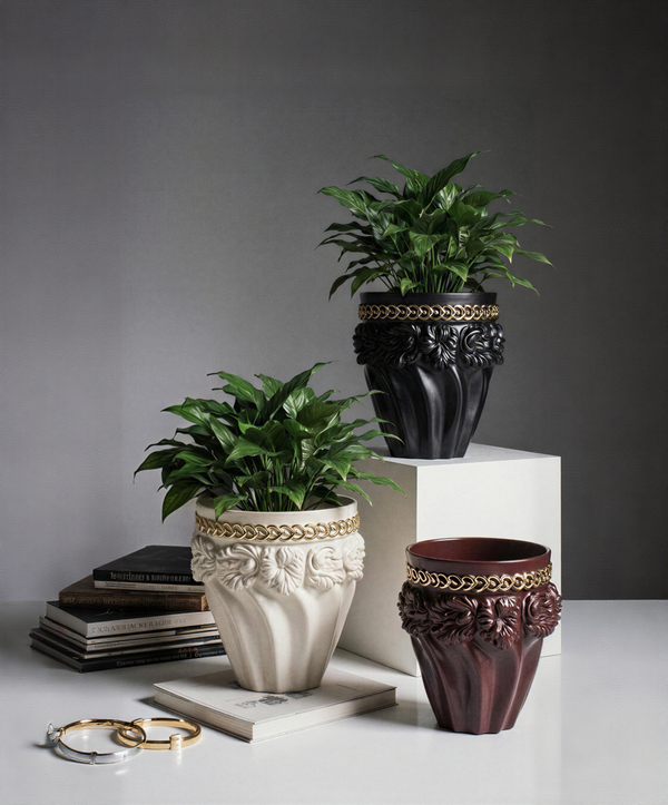 Mahogany Planter (Set of 3)