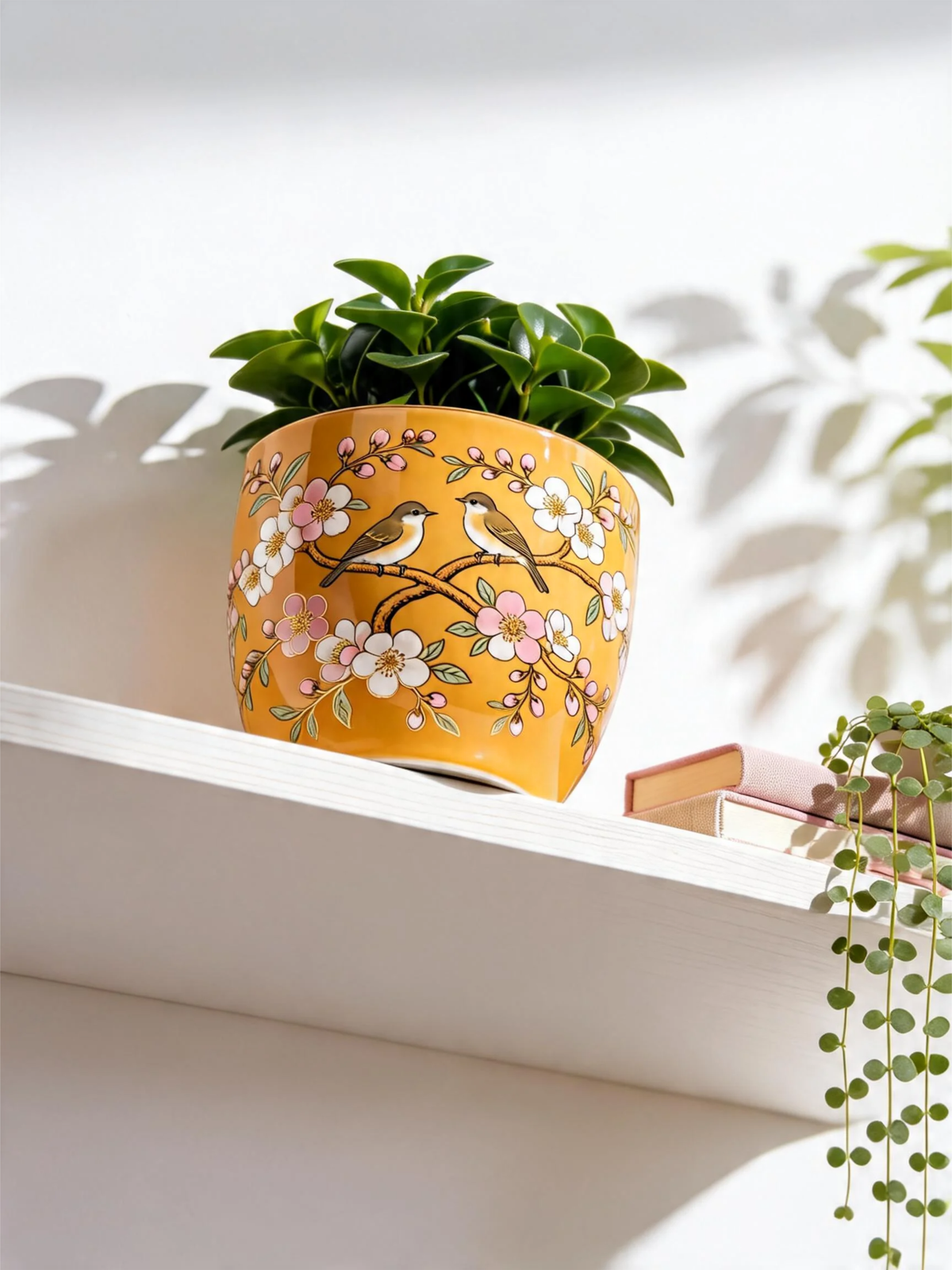 Golden Songbird Planter