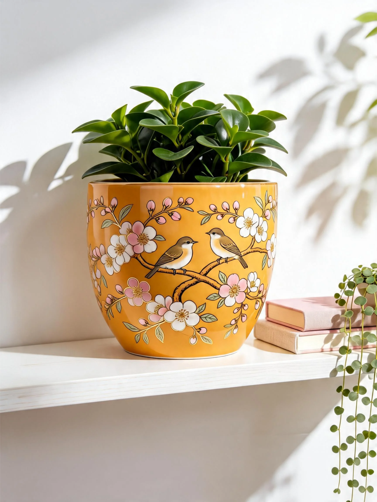 Golden Songbird Planter