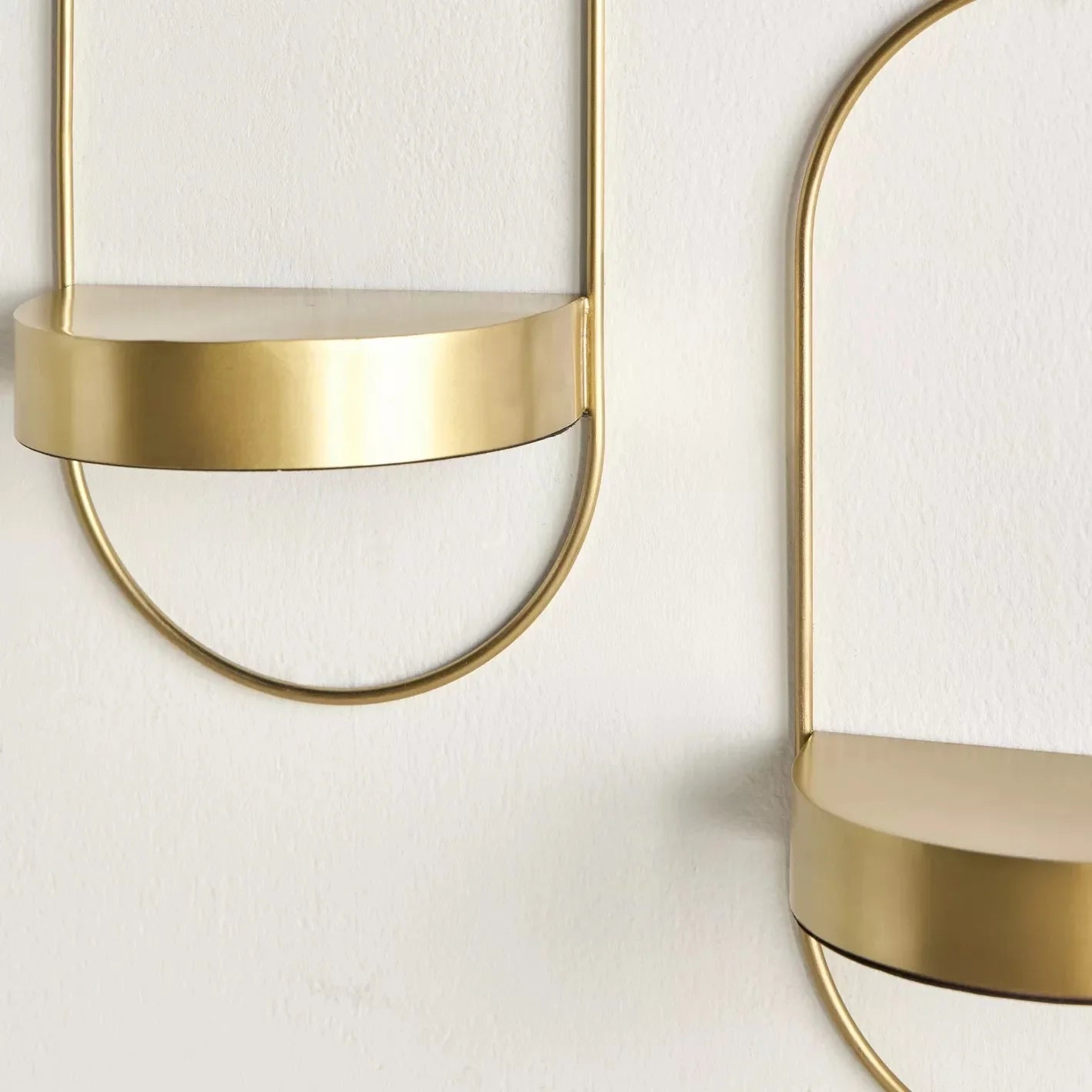 Dual Arc Shelves Set of 2 - Greek Island