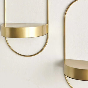 Dual Arc Shelves Set of 2 - Greek Island