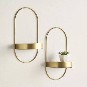 Dual Arc Shelves Set of 2 - Greek Island