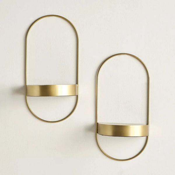 Dual Arc Shelves Set of 2 - Greek Island