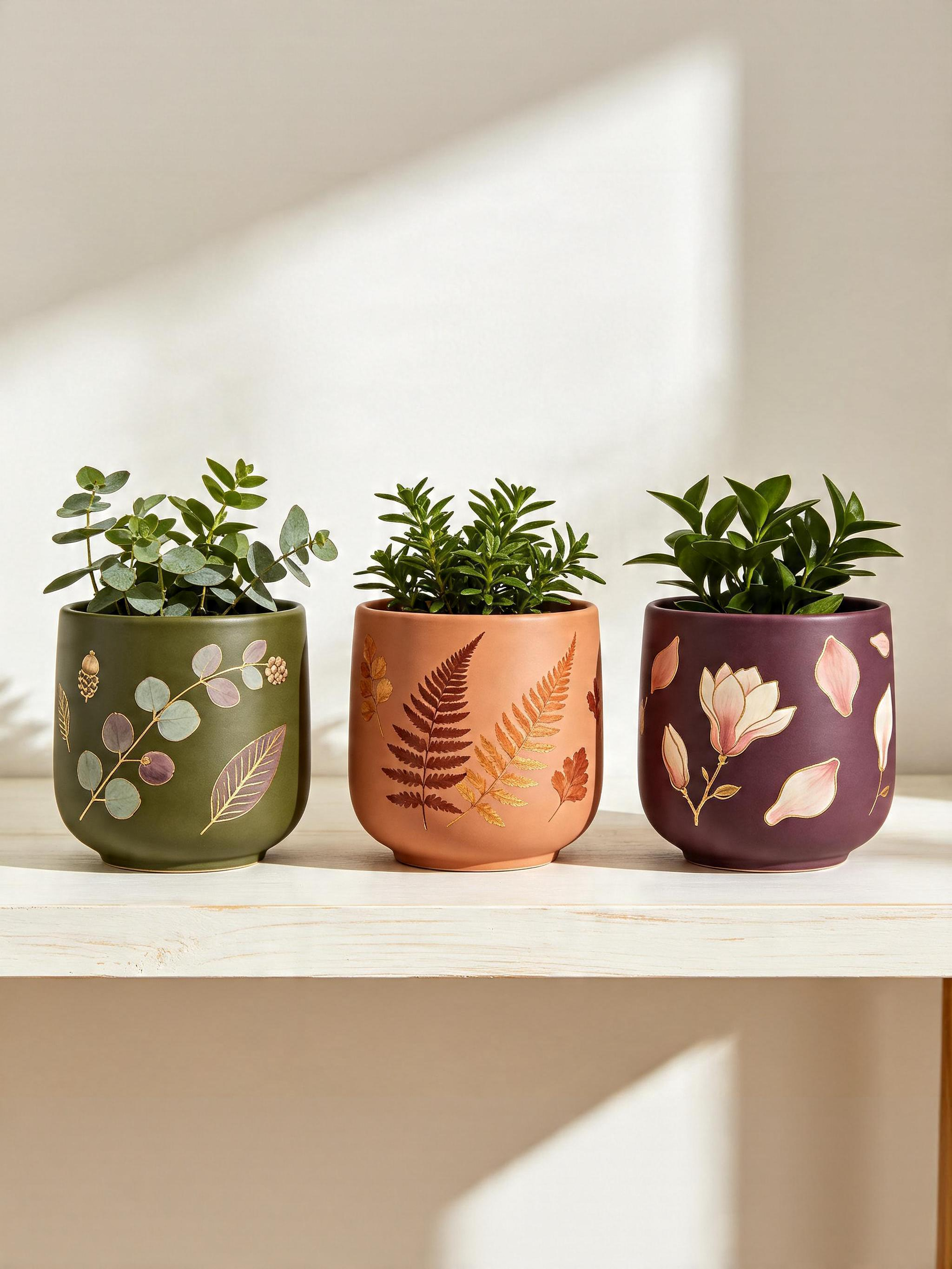 Olive Rust Planter (Set of 3)