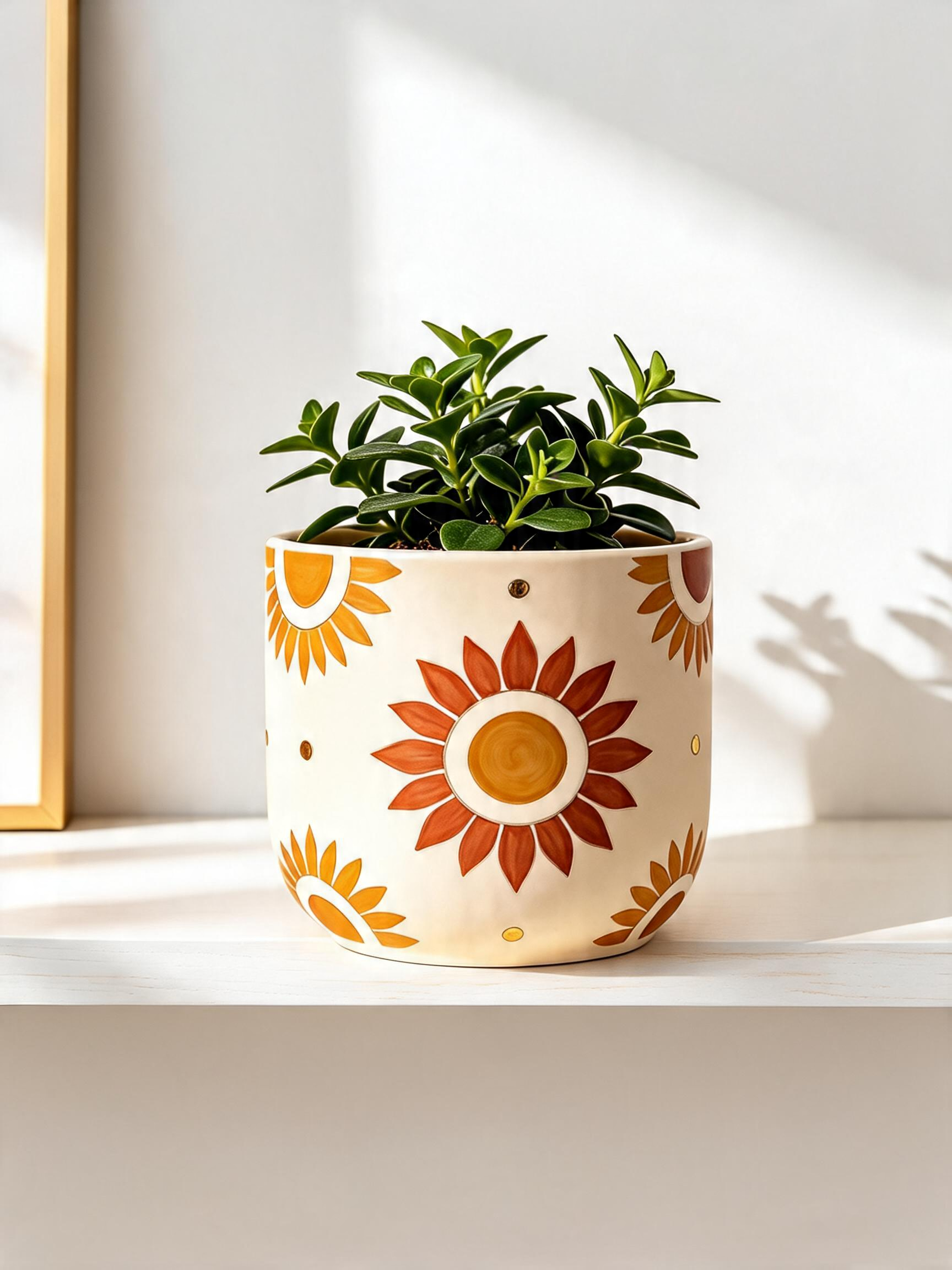 Golden Sunflower Planter (Set of 3)