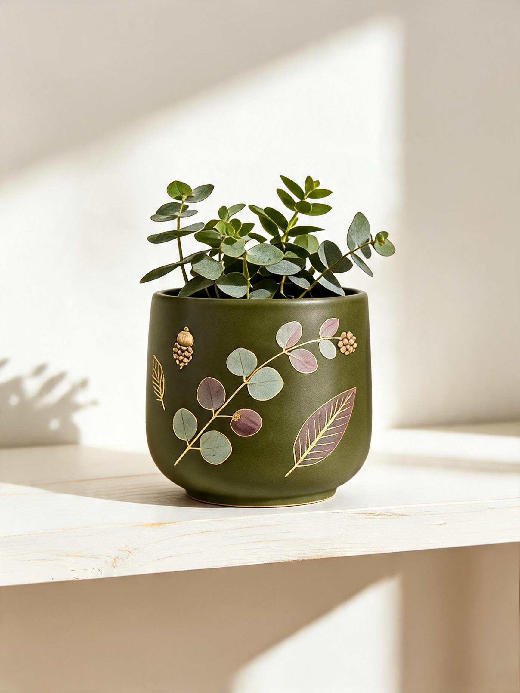 Olive Rust Planter (Set of 3)