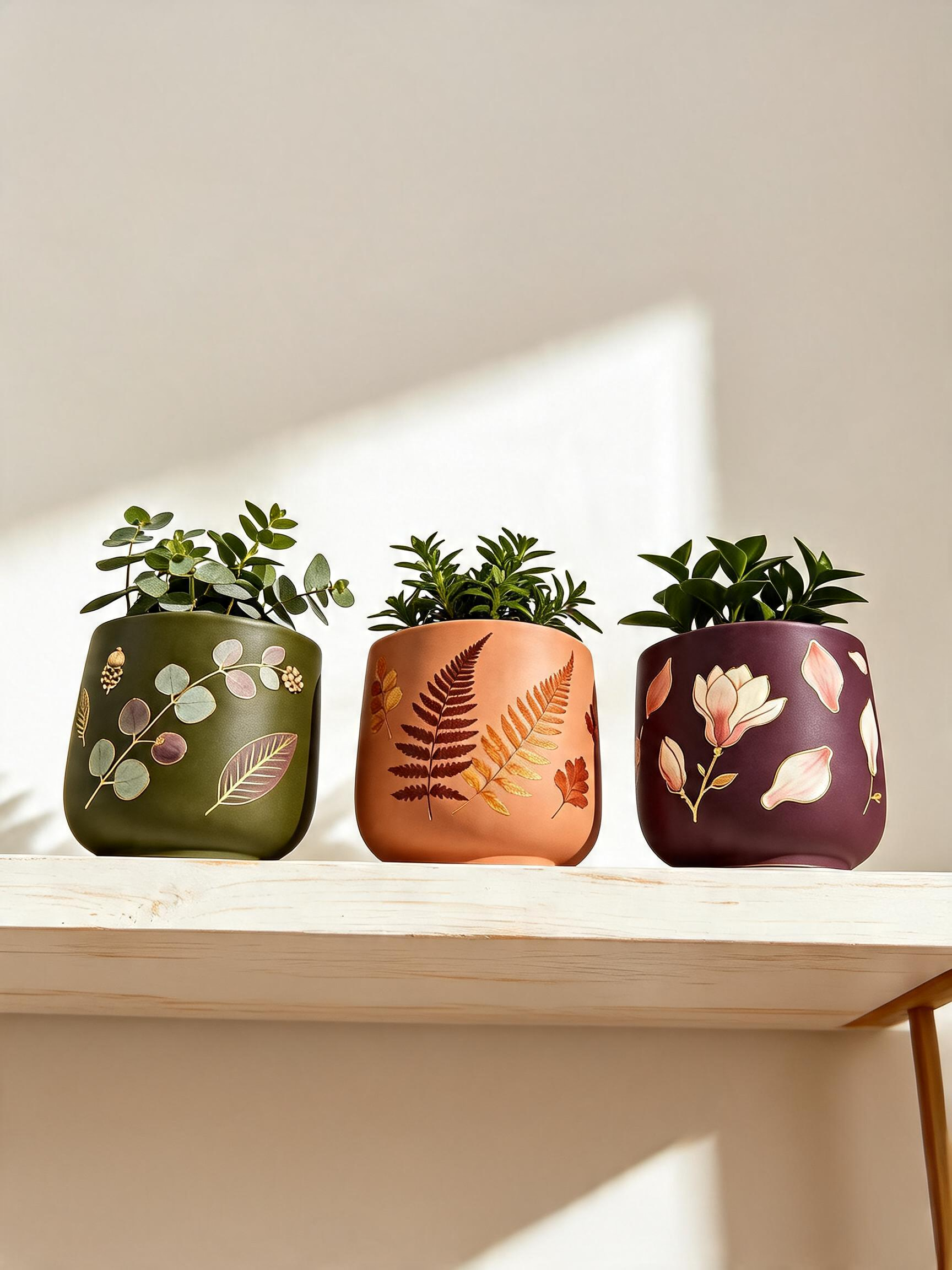 Olive Rust Planter (Set of 3)