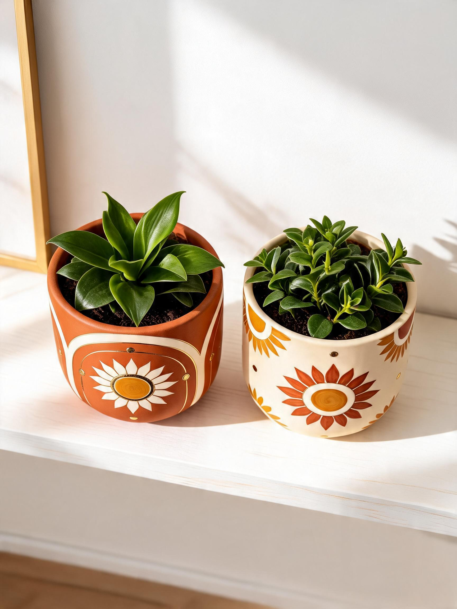 Golden Sunflower Planter (Set of 3)