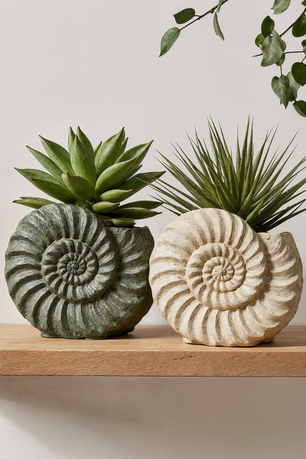 Fossil Shell Planter
