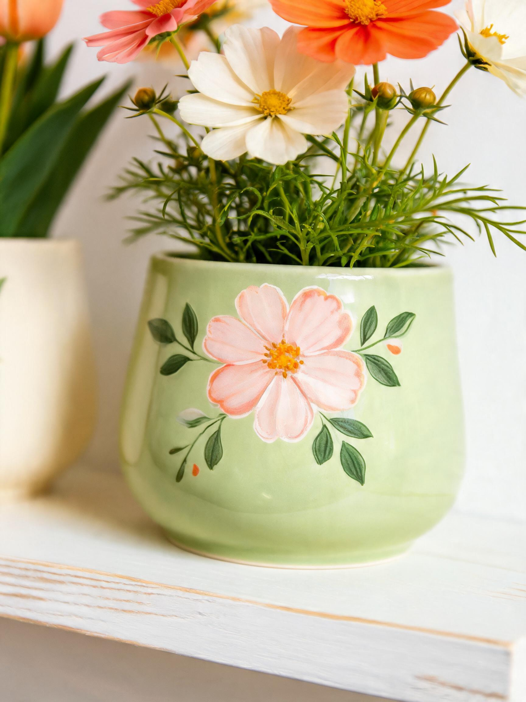 Sage Petal Planter