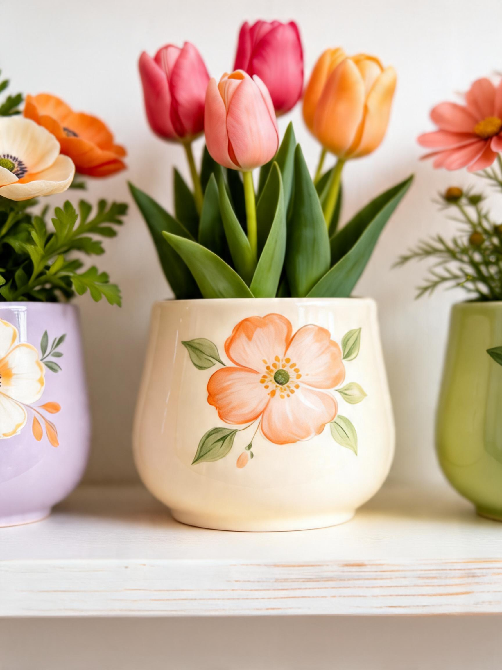 Ivory Bloom Planter