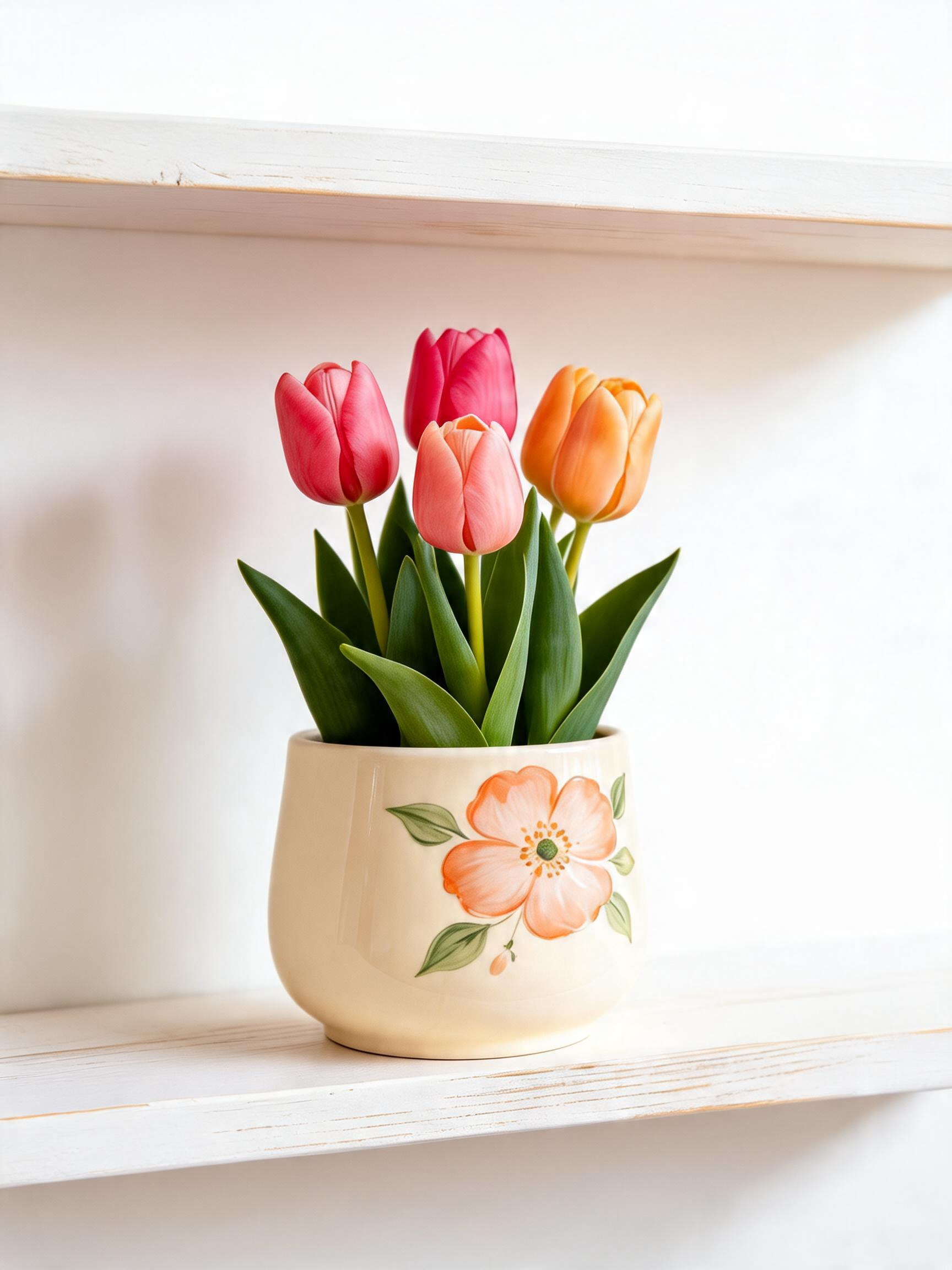 Ivory Bloom Planter