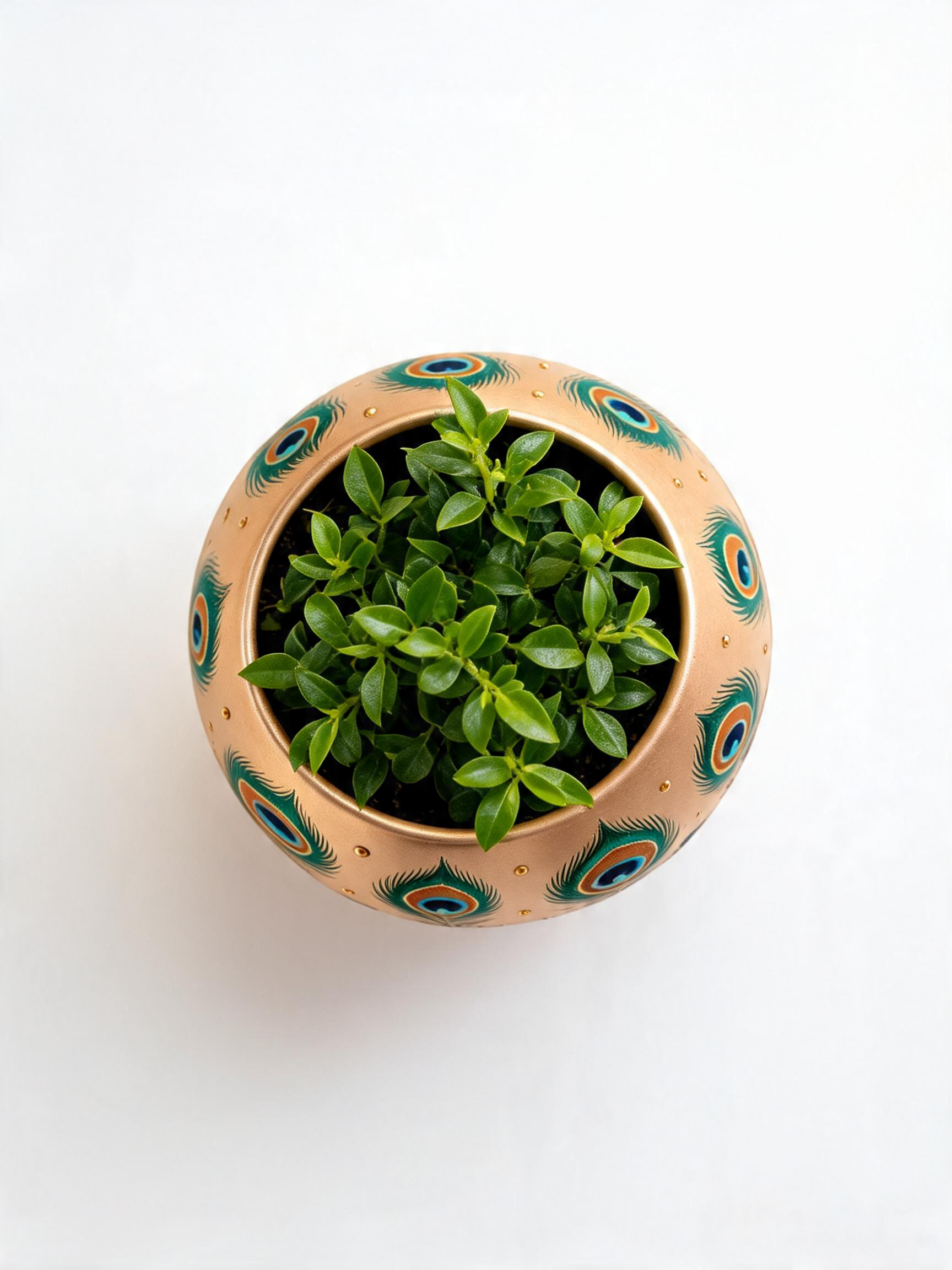 Peacock Gold Planter